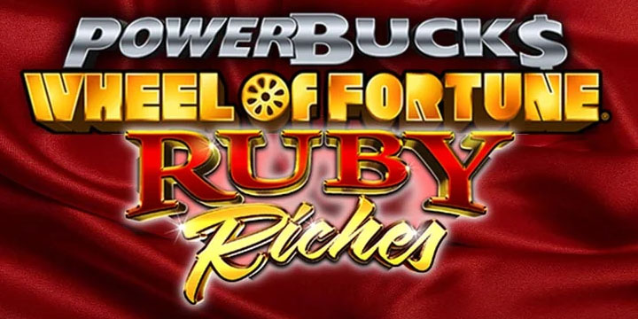 Wheel of Fortune Ruby Riches progressive slot game